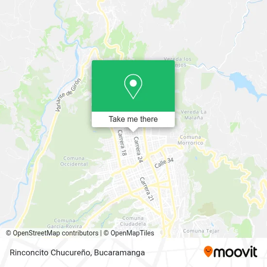 Rinconcito Chucureño map