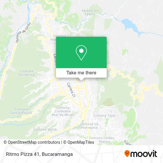 Ritmo Pizza 41 map