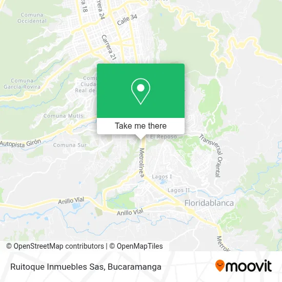 Ruitoque Inmuebles Sas map