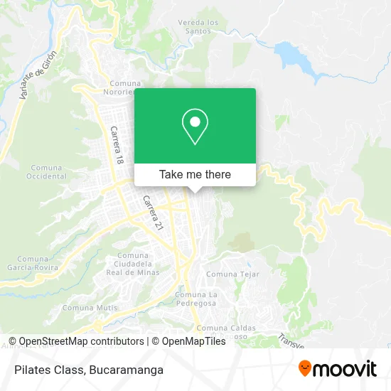 Pilates Class map