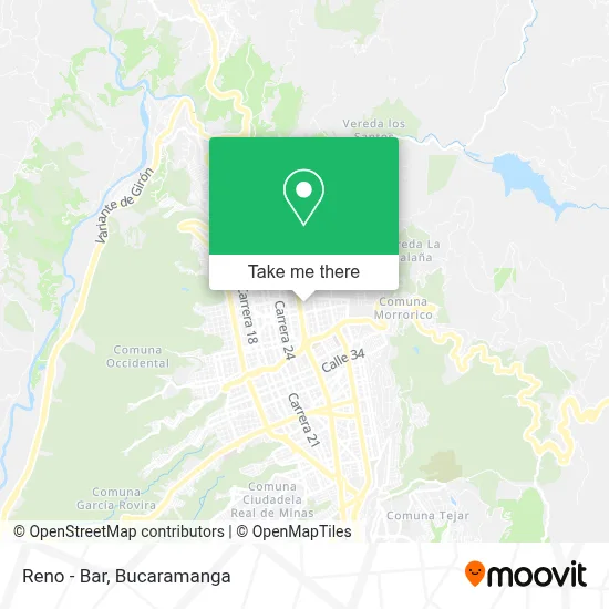 Reno - Bar map