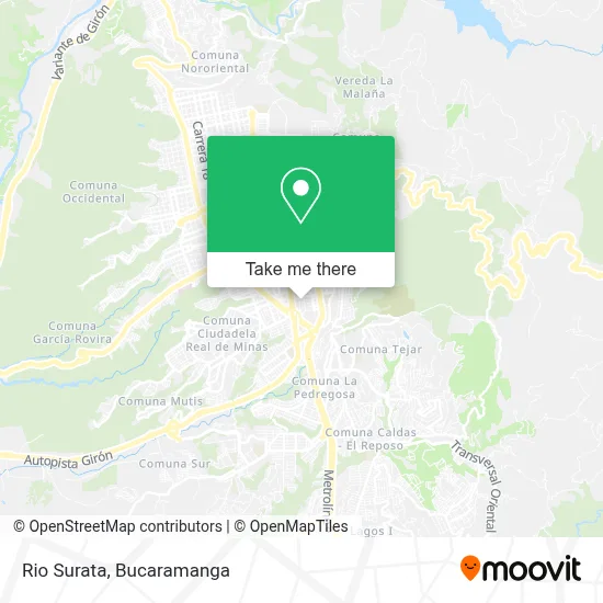 Rio Surata map