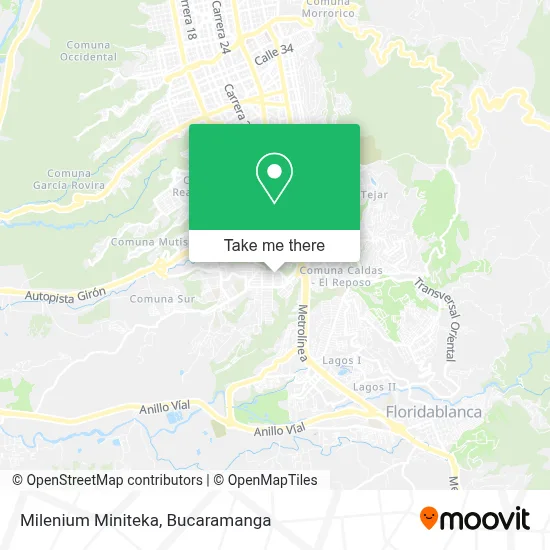 Milenium Miniteka map