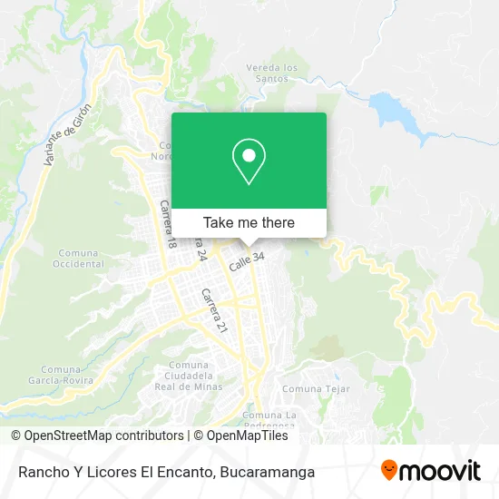 Rancho Y Licores El Encanto map