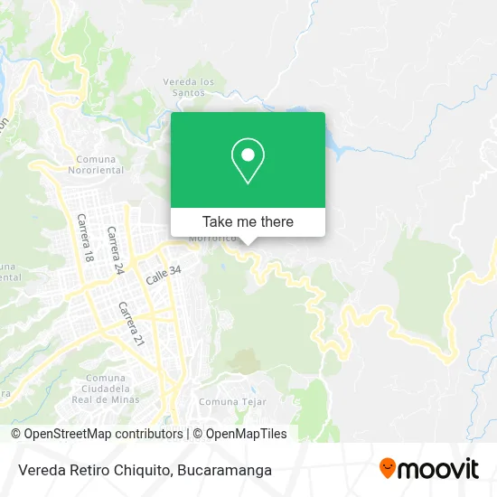 Vereda Retiro Chiquito map