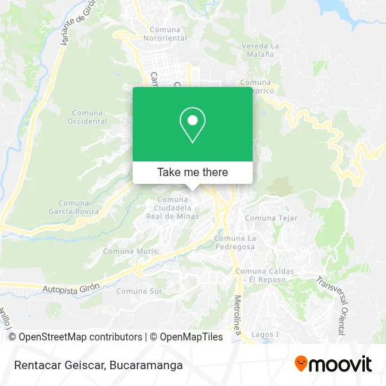 Rentacar Geiscar map