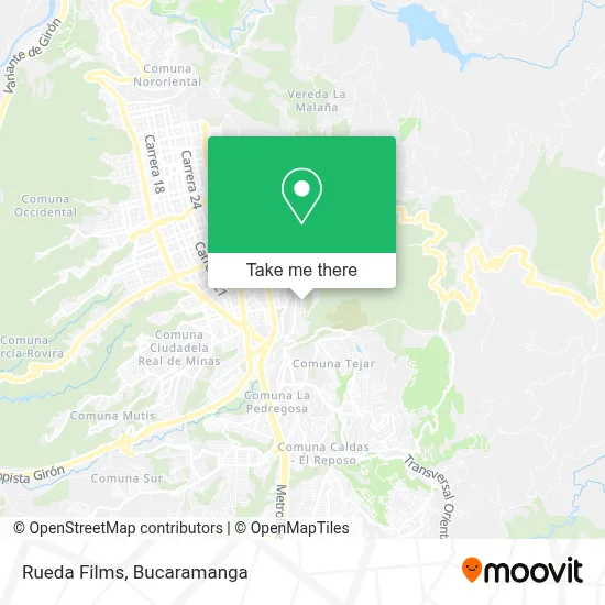 Rueda Films map