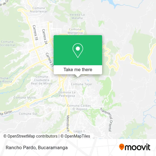 Rancho Pardo map