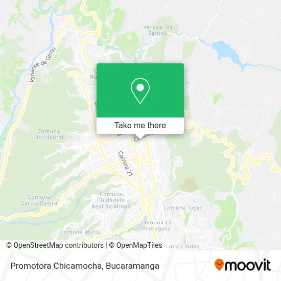 Promotora Chicamocha map