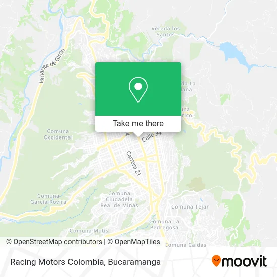 Racing Motors Colombia map