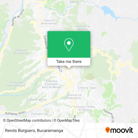 Rends Burguers map
