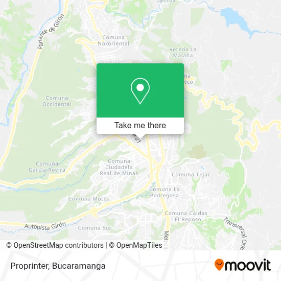 Proprinter map