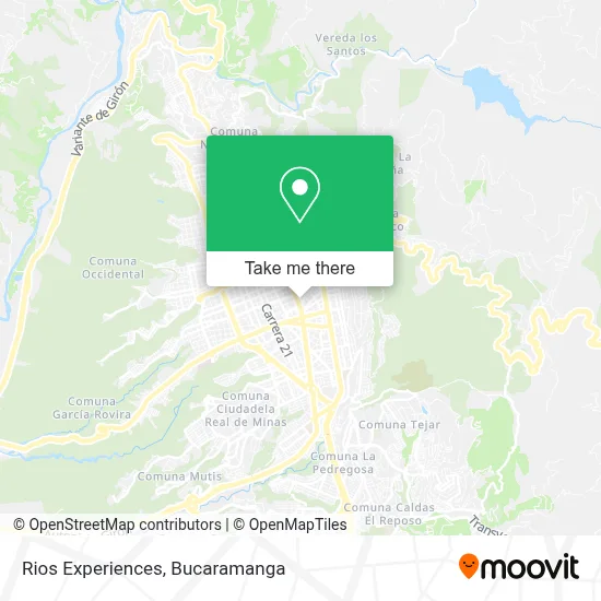 Rios Experiences map