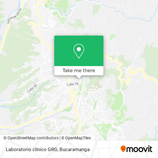 Mapa de Laboratorio clínico GRG