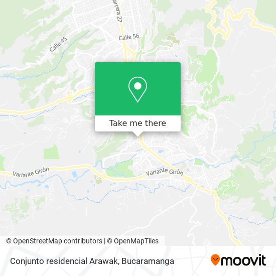 Conjunto residencial Arawak map