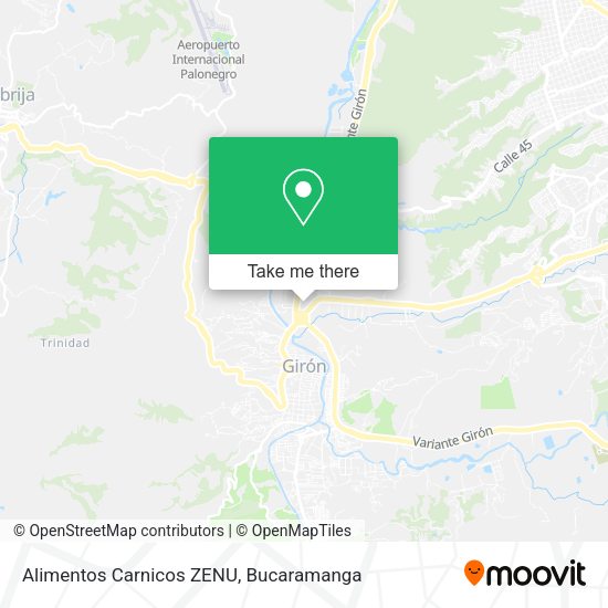 Alimentos Carnicos ZENU map