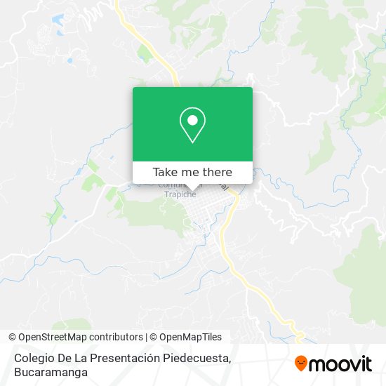 Mapa de Colegio De La Presentación Piedecuesta