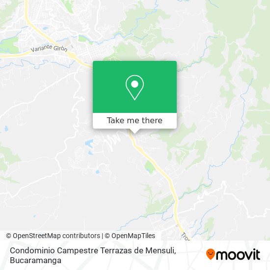 Mapa de Condominio Campestre Terrazas de Mensuli