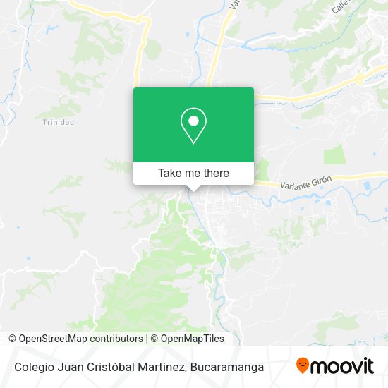 Colegio Juan Cristóbal Martinez map