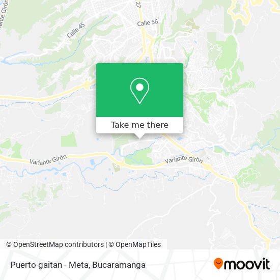 Mapa de Puerto gaitan - Meta