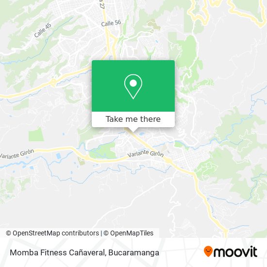 Momba Fitness Cañaveral map