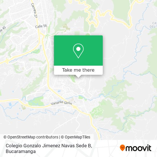 Mapa de Colegio Gonzalo Jimenez Navas Sede B