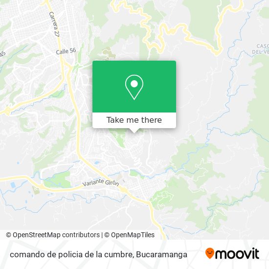 comando de policia de la cumbre map