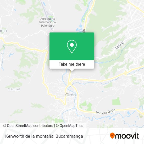 Kenworth de la montaña map