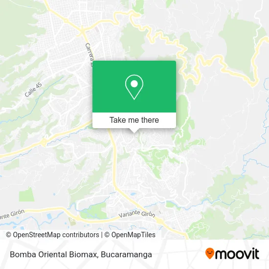 Mapa de Bomba Oriental Biomax