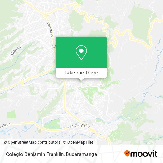 Colegio Benjamin Franklin map