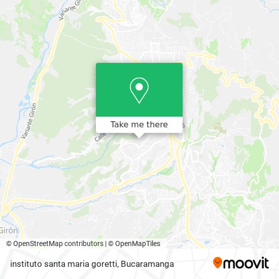 Mapa de instituto santa maria goretti