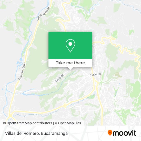 Villas del Romero map