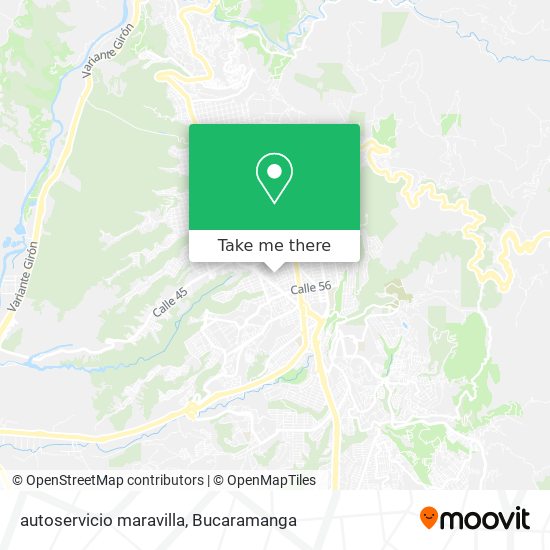 autoservicio maravilla map