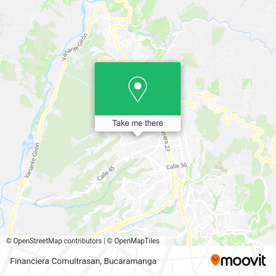 Financiera Comultrasan map