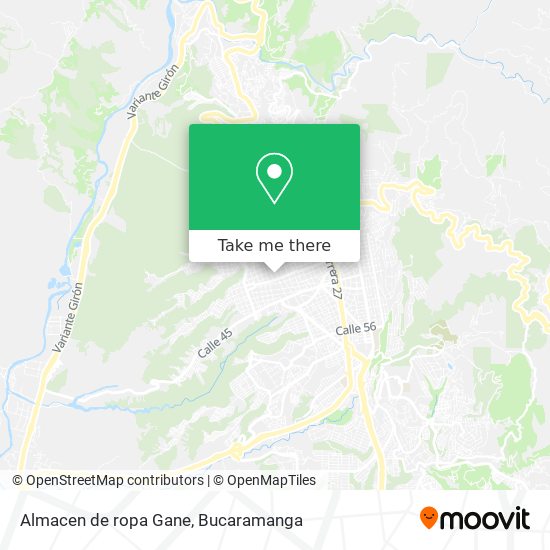 Mapa de Almacen de ropa Gane