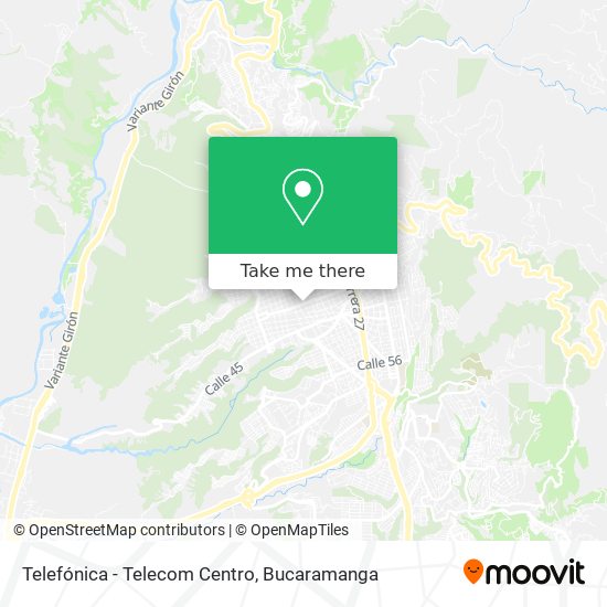 Mapa de Telefónica - Telecom Centro