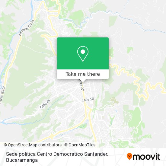 Sede politica Centro Democratico Santander map