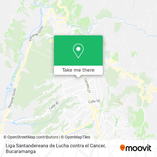 Liga Santandereana de Lucha contra el Cancer map