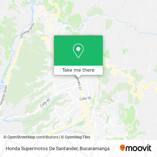 Honda Supermotos De Santander map