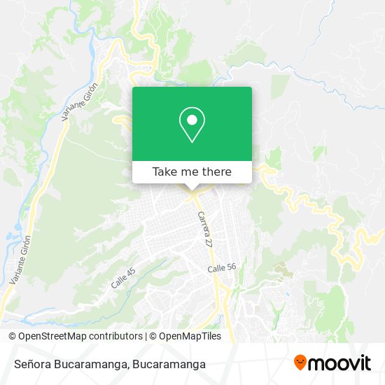 Señora Bucaramanga map