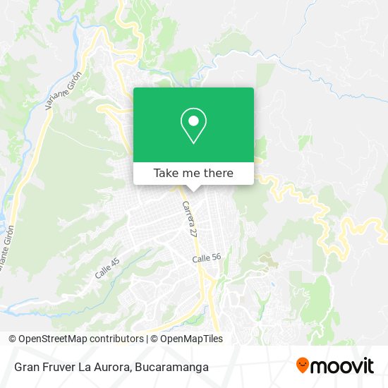 Mapa de Gran Fruver La Aurora