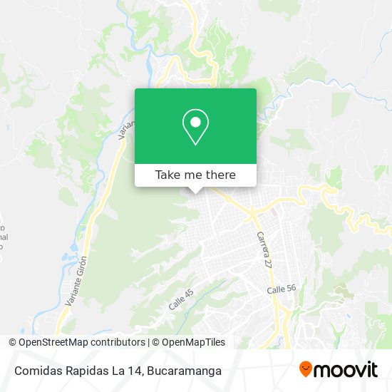 Comidas Rapidas La 14 map