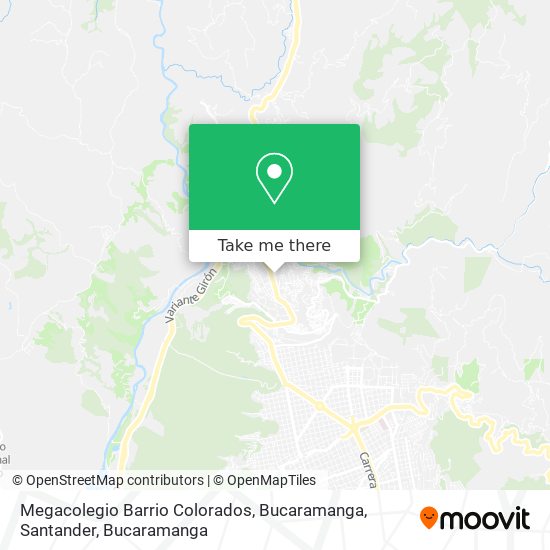 Megacolegio Barrio Colorados, Bucaramanga, Santander map