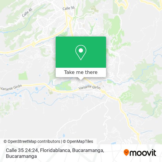 Calle 35 24:24, Floridablanca, Bucaramanga map