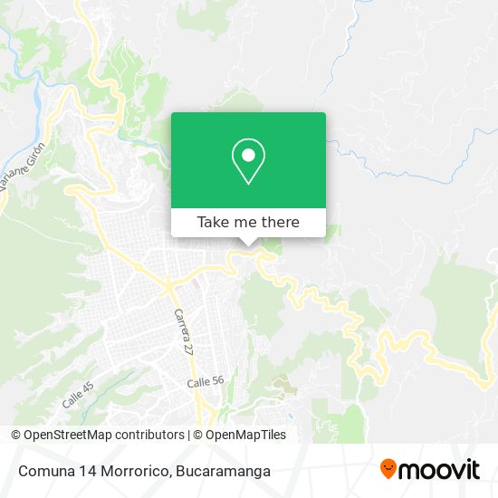 Comuna 14 Morrorico map
