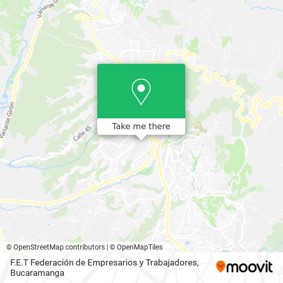 F.E.T Federación de Empresarios y Trabajadores map