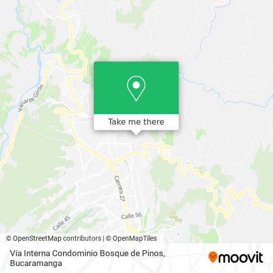 Vía Interna Condominio Bosque de Pinos map