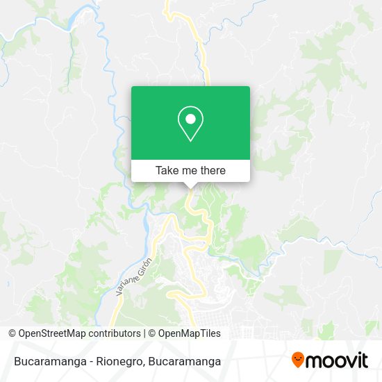 Bucaramanga - Rionegro map