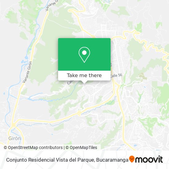 Mapa de Conjunto Residencial Vista del Parque