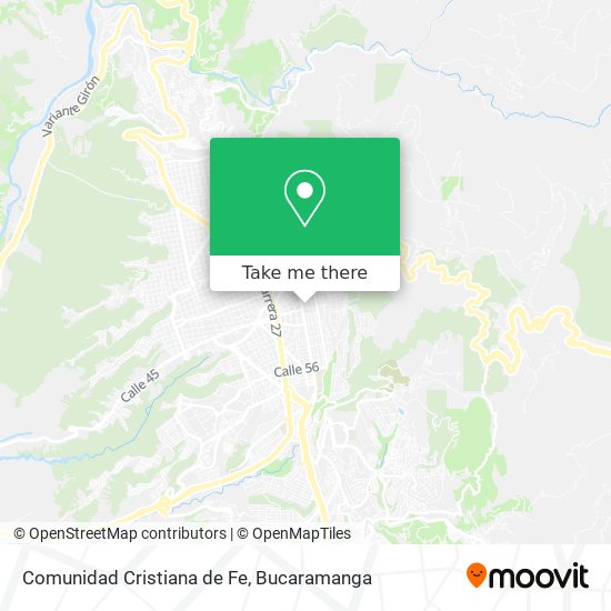 Comunidad Cristiana de Fe map